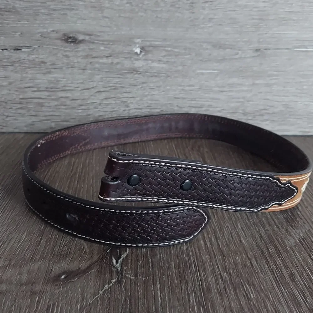 3D Arrow Stitch Western Belt 26